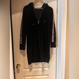 Tommy Hilfiger Black Zip-Up Mini Dress